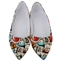 Comical Words Animals Comic Omics Crazy Graffiti Women s Low Heels by Bedest