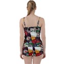 Graffiti Go Art Tie Front Two Piece Tankini View2