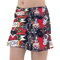 Graffiti Tatoo Skate Art Boom Classic Tennis Skirt by Bedest