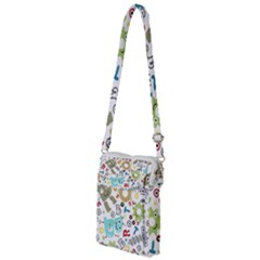 Seamless Pattern Vector With Funny Robots Cartoon Multi Function Travel Bag by Hannah976