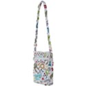 Seamless Pattern Vector With Funny Robots Cartoon Multi Function Travel Bag View2