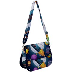 Spaceship Astronaut Space Saddle Handbag by Hannah976