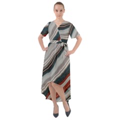 Dessert Road  pattern  All Over Print Design Front Wrap High Low Dress by coffeus