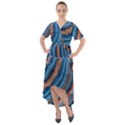 Dessert waves  Pattern  all over Print design Front Wrap High Low Dress View1