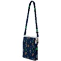 Monster Alien Pattern Seamless Background Multi Function Travel Bag View1