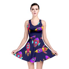 Space Patterns Reversible Skater Dress by Hannah976