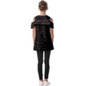 Abstract Math Pattern Fold Over Open Sleeve Top View2