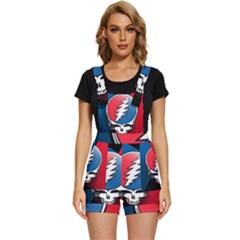 Grateful Dead Big Skull Short Overalls by Bedest
