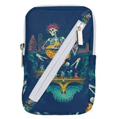 Grateful Dead Singing Skeleton Belt Pouch Bag (small) by Bedest