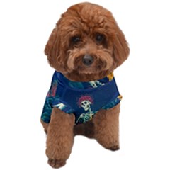 Grateful Dead Singing Skeleton Dog T-shirt by Bedest