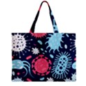 Seamless Pattern Microbes Virus Vector Illustration Zipper Mini Tote Bag View1
