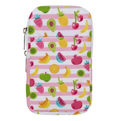 Tropical Fruits Berries Seamless Pattern Waist Pouch (small) by Ravend