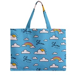 Sky Pattern Zipper Mini Tote Bag by Apen