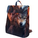 Be fearless Flap Top Backpack View1