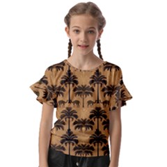 Abstract Design Background Pattern Kids  Cut Out Flutter Sleeves by Jatiart