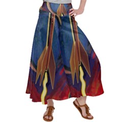Rocket Painting Women s Satin Palazzo Pants by Cendanart