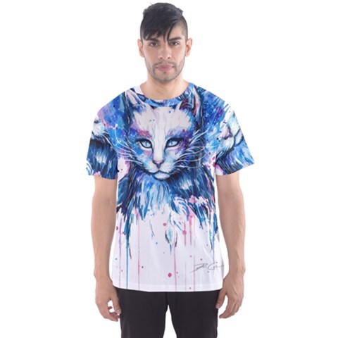 Cat Men s Sport Mesh T-shirt by saad11