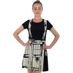 Doctor Who Tardis Velvet Suspender Skater Skirt by Cendanart