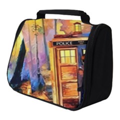 Tardis Doctor Who Paint Painting Full Print Travel Pouch (small) by Cendanart