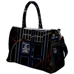 Tardis Doctor Who Magic Travel Macine Fantasy Duffel Travel Bag by Cendanart
