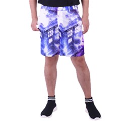 Tardis Doctor Who Blue Travel Machine Men s Pocket Shorts by Cendanart