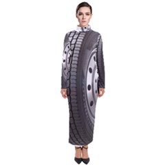 Tire Turtleneck Maxi Dress by Ket1n9