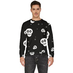 Skull Pattern Men s Fleece Sweatshirt by Ket1n9