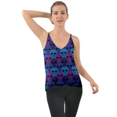 Skull Pattern Wallpaper Chiffon Cami by Ket1n9