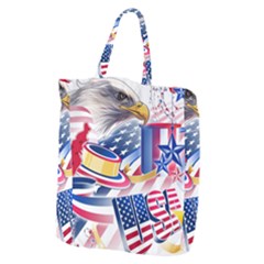 United States Of America Usa  Images Independence Day Giant Grocery Tote by Ket1n9