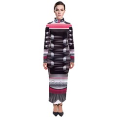 Car Engine Turtleneck Maxi Dress by Ket1n9