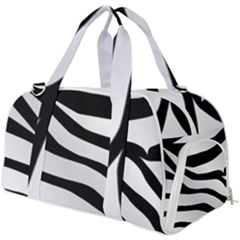 White Tiger Skin Burner Gym Duffel Bag by Ket1n9