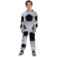 Soccer Ball Kids  Sweatshirt Set by Ket1n9