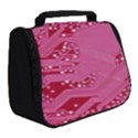 Pink Circuit Pattern Full Print Travel Pouch (Small) View2
