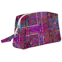 Technology Circuit Board Layout Pattern Wristlet Pouch Bag (large) by Ket1n9