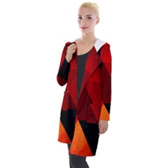 Abstract Triangle Wallpaper Hooded Pocket Cardigan by Ket1n9