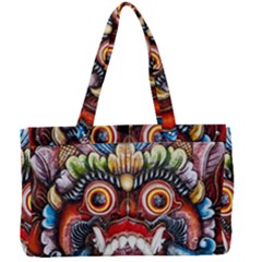 Wood Sculpture Bali Logo Canvas Work Bag by Ket1n9