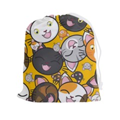 Cats Cute Kitty Kitties Kitten Drawstring Pouch (2xl) by Ket1n9