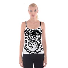 Ying Yang Tattoo Spaghetti Strap Top by Ket1n9