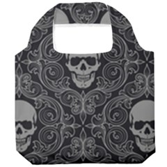 Dark Horror Skulls Pattern Foldable Grocery Recycle Bag by Ket1n9