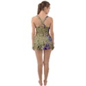 Traditional Art Batik Pattern Ruffle Top Dress Swimsuit View2