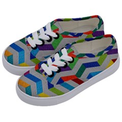 Charming Chevrons Quilt Kids  Classic Low Top Sneakers by Ket1n9