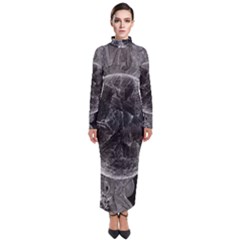 Space Universe Earth Rocket Turtleneck Maxi Dress by Ket1n9