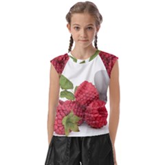 Fruit Healthy Vitamin Vegan Kids  Raglan Cap Sleeve T-shirt by Ket1n9