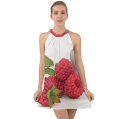 Fruit Healthy Vitamin Vegan Halter Tie Back Chiffon Dress by Ket1n9