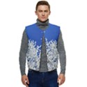Crown Aesthetic Branches Hoarfrost Men s Button Up Puffer Vest	 View1