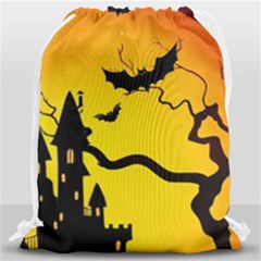 Halloween Night Terrors Drawstring Bag (large) by Ket1n9