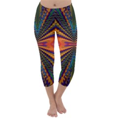 Fresh Watermelon Slices Texture Capri Winter Leggings  by Ket1n9