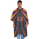 Fresh Watermelon Slices Texture Men s Hooded Rain Ponchos View1