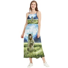 Astronaut Boho Sleeveless Summer Dress by Ket1n9