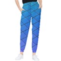 Blue Pattern Plain Cartoon Women s Tapered Pants View1